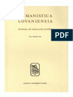 Humanistica Lovaniensia Vol. 27, 1978 PDF