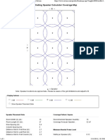 Extron Ceiling Speaker Calculator Coverage Map - Extron PDF