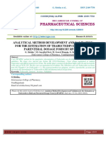 Analytical Method Development and Validation For The Estimation of Trabectedin in Bulk and Parenteral Dosage Form by RP-HPLC