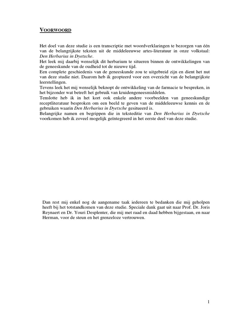 Den Herbarius In Dyetsche