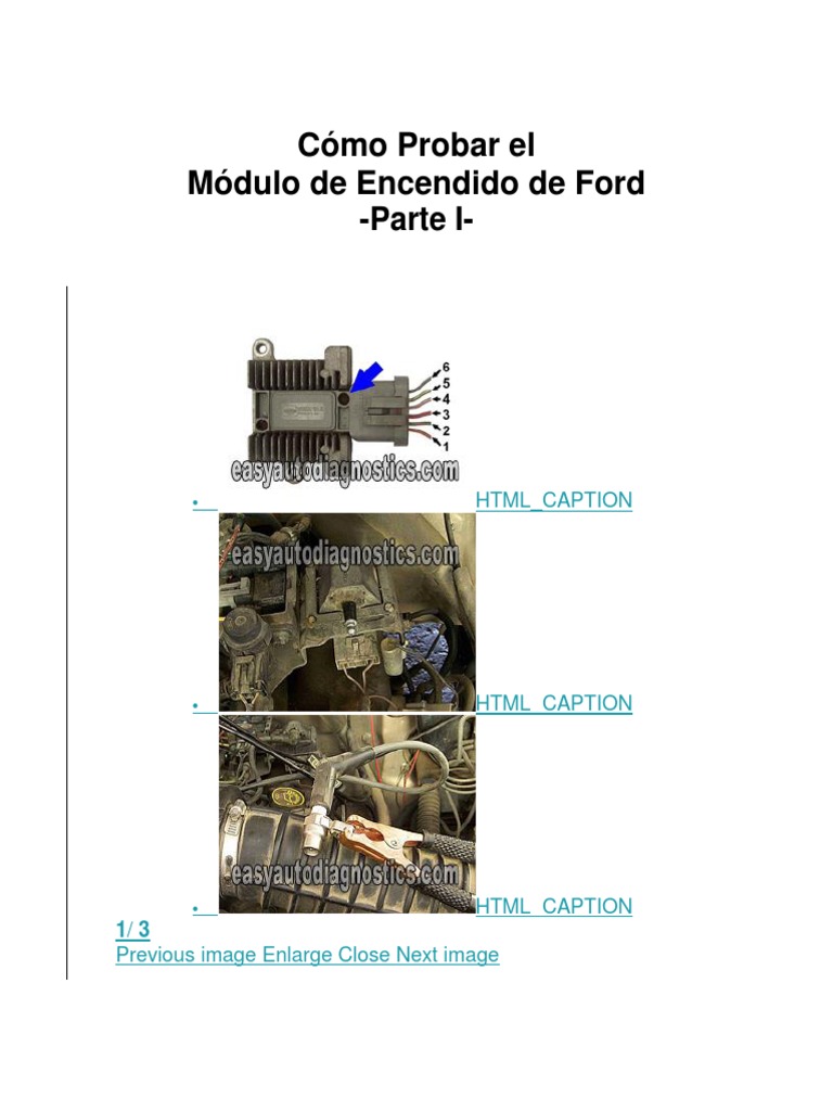 Como Probar Modulo de Ford | PDF | Motor de combustión interna | Diodo ...