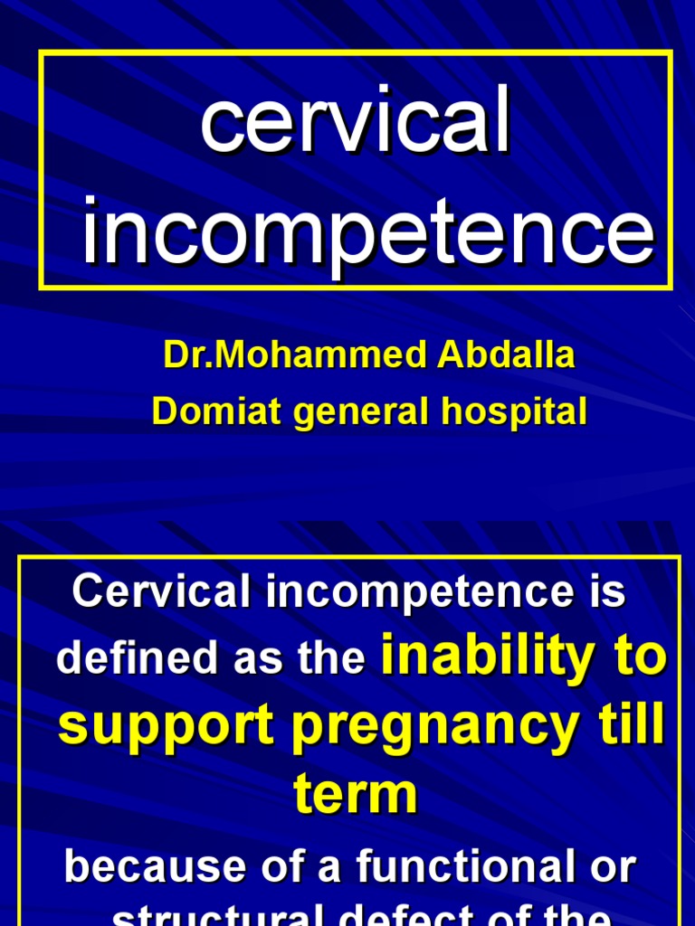 Understanding Cervical Incompetence Risks | PDF | Preterm Birth | Pregnancy