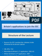 Britain's Applications To Join The EEC