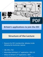 Britain's Applications to Join the EEC