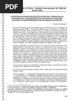 O Fenômeno Da Democratização Do Estado