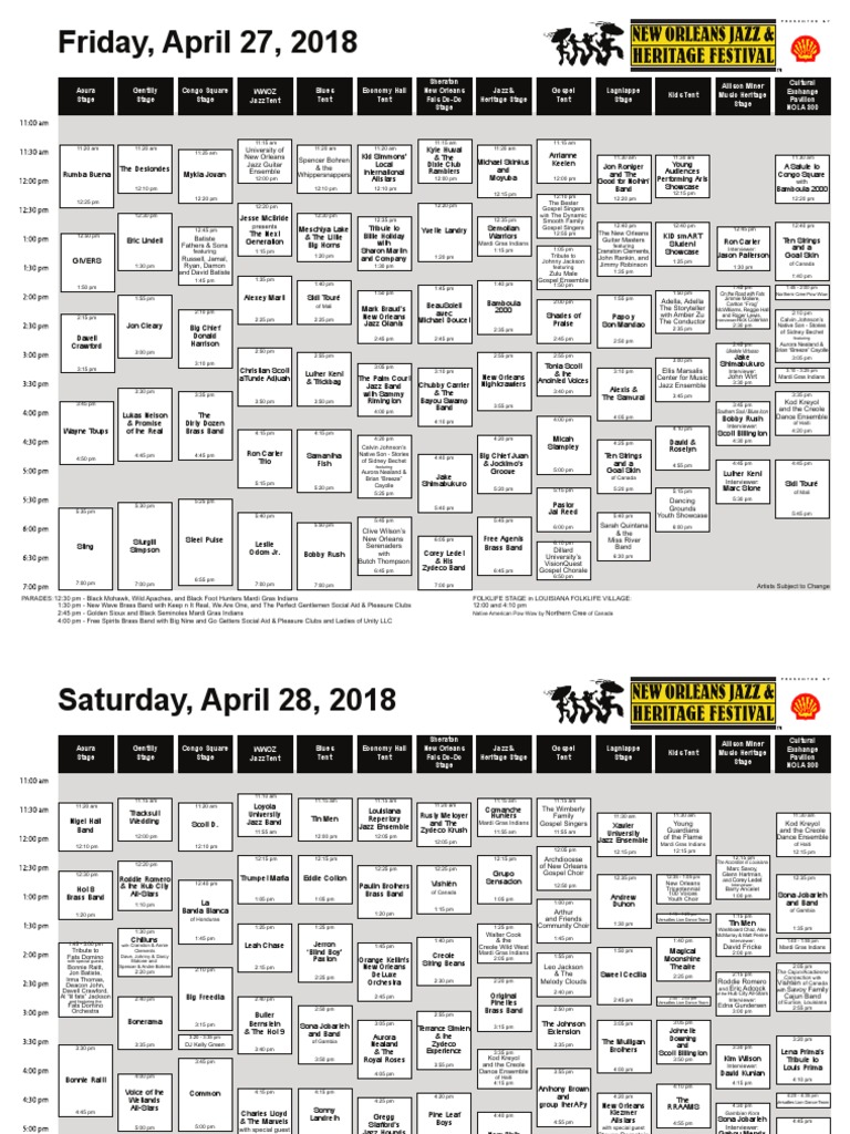 Jazz Fest cubes 2018