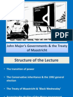 John Major's Governments & The Treaty of Maastricht