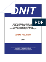 DNIT - Diretrizes Basicas de Projetos Rodoviários PDF