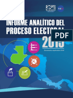 Informe Analítico Del Proceso Electoral 2,015, ASIES