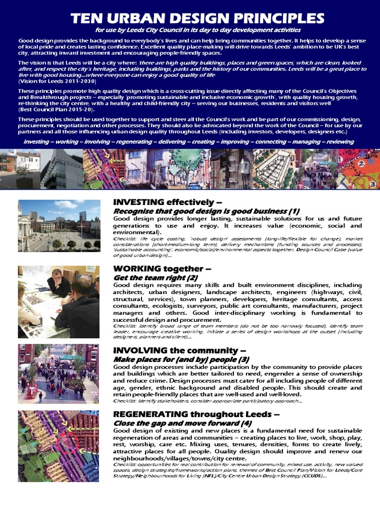 Urban Design Principles for Leeds | PDF | Sustainability | Urban Design