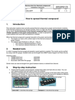 Service Instruction For Using Thermal Compound