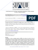 Artigo Sobre Gestão Financeira de Curto Prazo