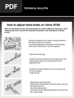 How To Adjust Hand Brake On Volvo XC90