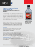AMSOIL Super Shift® Synthetic Racing Transmission Fluid (ART)