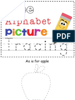 Free Alphabet Picture Tracing BRIAN