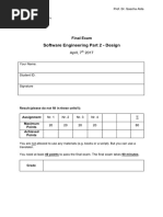 Final Exam SE-2 (Design)