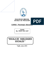 Habilidades Sociales Evaluación