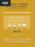 A First Course in Linear Algebra PDF