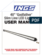 40" Godfather' Slim Line LED Light Bar: User Manual