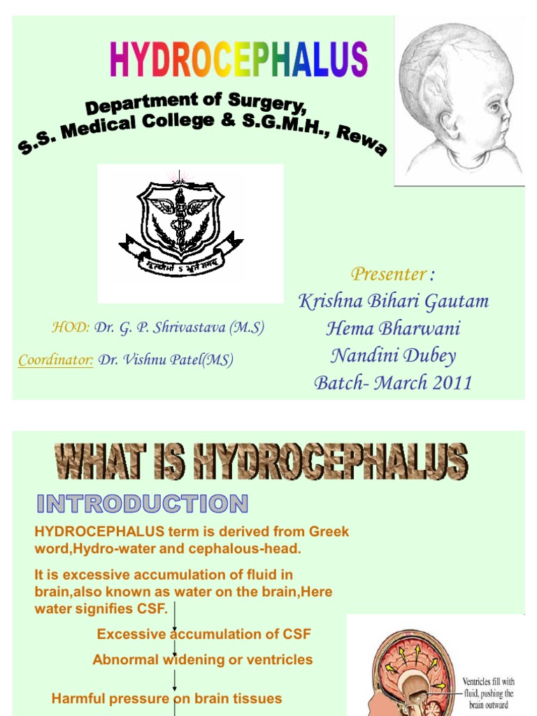 Hydrocephalus PPT SSMC Rewa | PDF | Cerebrospinal Fluid | Diseases And ...