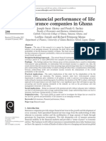 The Financial Performance of Life Insurance Companies in Ghana