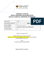 Form Validasi Skema BNSP - Contoh