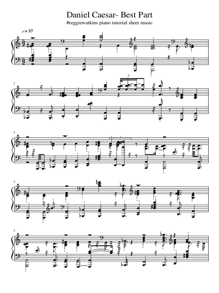 Best Part Piano