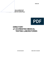 NABL 600 Directory of Accredited Medical Testing Laboratories As On 01 05 2015 PDF
