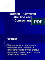 Woman - Centered Abortion Care Counselling