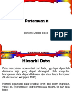 Pertemuan 11: Sistem Data Base