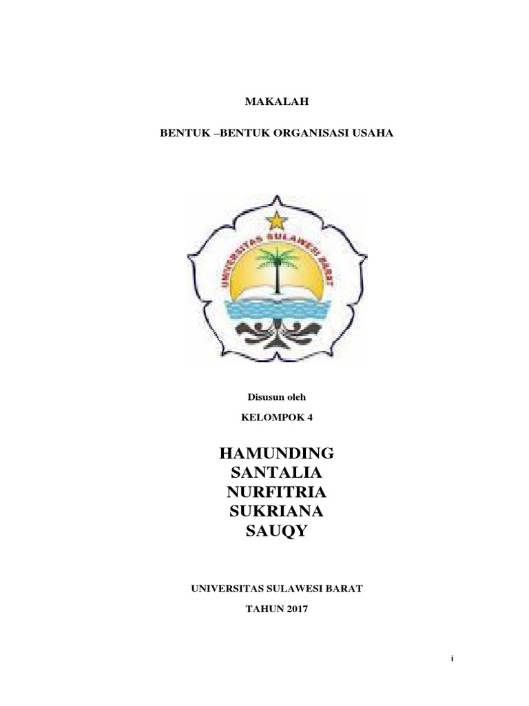 Makalah Bentuk Organisasi
