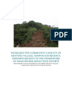 Increased The Community Capacity of Kenteng Village, Sempor Sub Regency, Kebumen Regency in The Framework of Disaster Risk Reduction Efforts