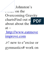 Owen Johnston'S Notes On The Overcoming Gravity Chartsfind Out More About About The Book at