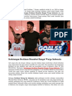 Kedatangan Beckham Disambut Hangat Warga Indonesia