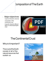 Chemical Composition of The Earth: Major Objectives