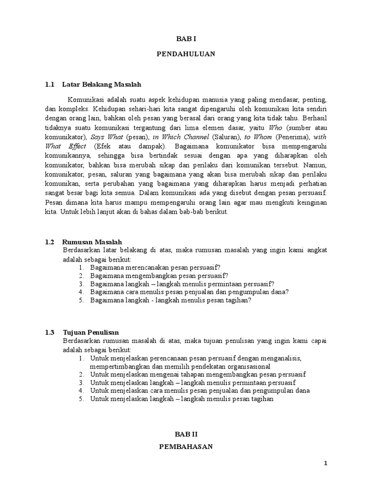 Merencanakan Pesan Persuasif