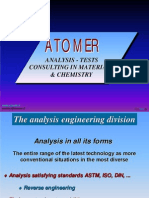ATOMER Analysis Tests Consulting
