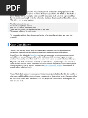 Gantt Chart
