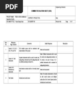 Comment Resolution Sheet (CRS) : Project Name