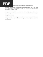 Information Sharing and Resource Allocation on Network Devices