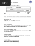 302 Computer Oriented Numerical Methods