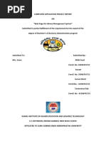 Computer Application Project Report