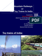 Mountain Railways or The Toy Trains in India