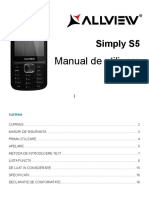 Simply s5 Manual de Utilizare