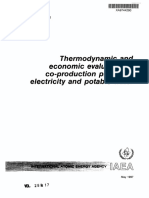 Thermodynamic and Economic Evaiuation of Co-Production Piants For Electricity and Potable Water