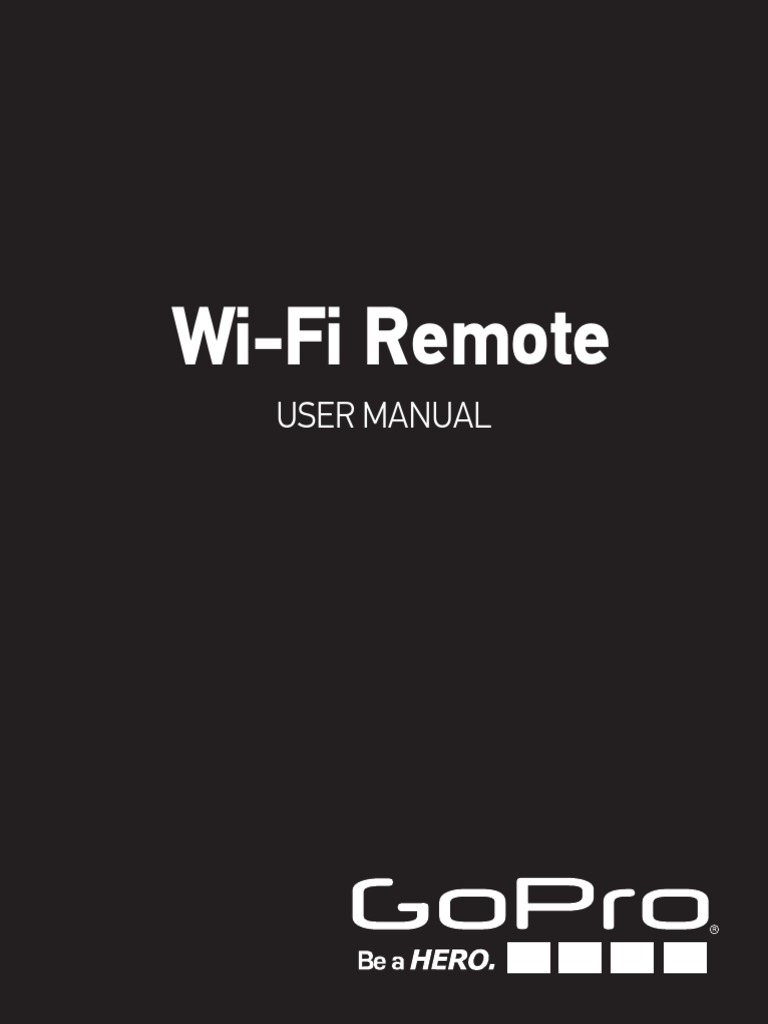 GoPro Wi-Fi Remote User Manual | PDF | Camera | Usb