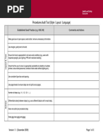 Internal Audit Procedure