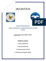 Proposal-Impact of Diabetes On Physical Function of Older People