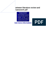 Difference Between Literature Review and Theoretical Framework PDF