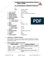 Sílabo - Proyectos Investigación e Innovación Tec - 2016